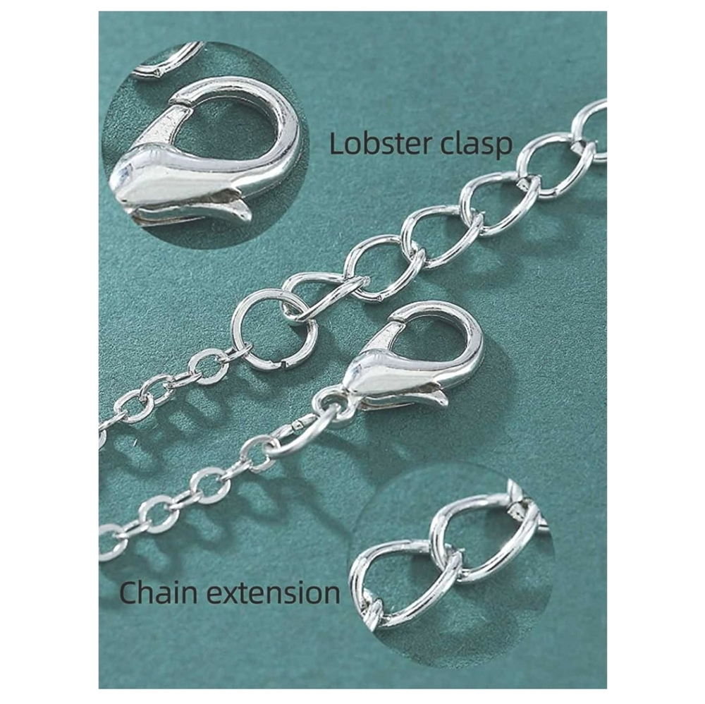 Silvertone Moon Star Choker Necklace - Picture 3 of 4